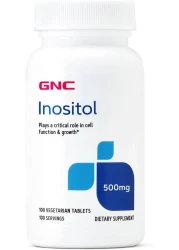 GNC Inositol 500mg, 100 Tablets, Supports Cell Function and Growth