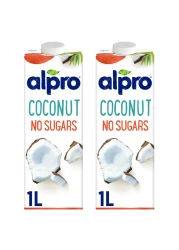Alpro Coconut Milk No Sugars 1L Pack of 2