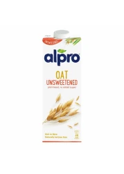 Alpro Oat Unsweetened Drink, 100% Plant-Based, Lactose Free 1L