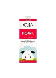 كويتا حليب أبقار عضوي قليل الدسم فيتامين أي و دي 3 1 لتر