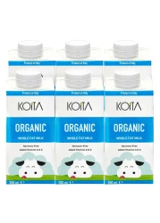 Koita Organic Whole Fat Milk 200ml Pack of 6