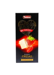 Torras Zero White Chocolate With Strawberry 125g