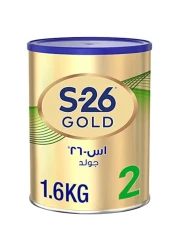S-26 Gold Baby Milk Formula Powder, Stage 2, 6 to 12 Months, 1600g