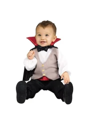 Fun World Unisex Baby Lrg/Baby Drac Infnt Cstm Costume, Black, 12/24 Months US