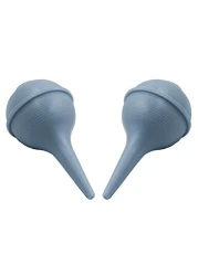 Comfort Axis Baby Bulb Style Ear Wax and Nasal Aspirator, 2 Ounces, 2 Pack, Blue