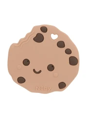 Nuby All Silicone Chocolate Chip Cookie Teether 3 Months