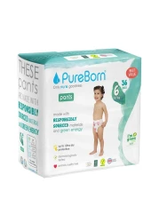 PureBorn Pull-Up Training Pants Extra Large Size 6 16kg+ 36 Pants