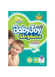 Baby Joy Compressed Diamond Pants Large Size 4 10-18kg Mega Pack 60 Pants