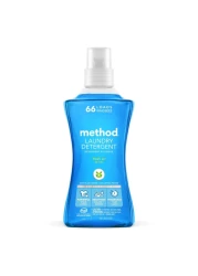 Method Liquid Laundry Detergent, Fresh Air, 66 Loads Per Bottle, Biodegradable Formula, Plant-Based Stain Remover, 53.5 Fl Oz (Pack of 1)