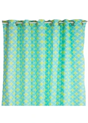 Pam Grace Creations Shower Curtain, Aqua Peacock