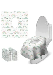 Blissful Diary 20 Pcs Toilet Seat Covers Disposable for Toddlers &amp; Adults, Extra Large Waterproof, Portable Package for Travel, Kids Potty Training