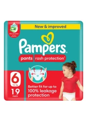 Pampers Rash Protection Pants Size 6 16kg+ Value Pack 19 Pants