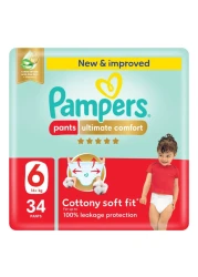 Pampers Ultimate Comfort Diaper Pants Size 6 16kg+ 34 Pants