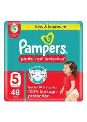 Pampers Rash Protection Diaper Pants with Aloe Vera Lotion Size 6 16kg+ Mega Pack 48 Pants