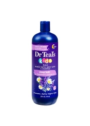 Dr Teal's Kids 3-in-1 Bubble Bath Body Wash and Shampoo Sleep Bath with Melatonin and Essential Oils 591ml