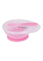 Disney Minnie Mouse Silicone Suction Bowl And Spoon Set Pink