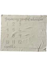 Primitives by Kathy Baby Milestone Blanket, 42 x 36-Inches, My Greatest Adv
