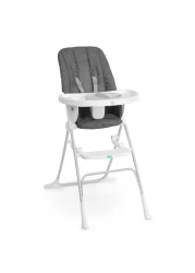 Ingenuity: ity by Ingenuity Sun Valley Compact Folding High Chair, Food-Grade Safe Plate, Safety Harness, for Ages 6 Months and Up, Unisex - Grey