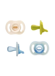 Tommee Tippee Day and Night Pacifier, 6-18 Months, Symmetrical Baglet, BPA-Free Binkies, Colors and Designs May Vary, Pack of 4