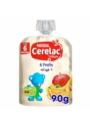 Nestle Cerelac Fruits Puree Pouch, Fruits, from 6 Months, 90g