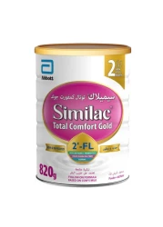 Similac Total Comfort Gold HMO 2'-FL Follow-on Formula Milk Powder, Stage 2, from 6 to 12 Months, 820g