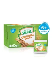هاينز فارليز بسكويت مغذي أصلي للرضع وأطفال 60 غرام حزمة من 4