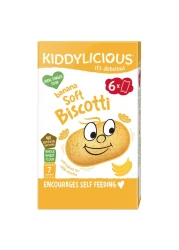 Kiddylicious Banana Soft Biscotti 20g Pack of 6