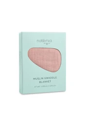 Natemia Baby Muslin Swaddle Blankets - Muslin Swaddle Blankets Boy and Girl, Swaddles for Newborn, Soft and Breathable Baby Girl Muslin Swaddle Blanket, Newborn Baby Essentials, 47" x 47", 2-Layer