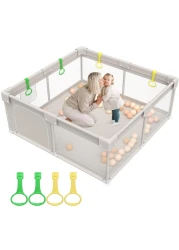 Baby Playpen,Playpen for Babies and Toddlers, Play Pen for Kids, Play Pen for Babies and Toddlers (59 * 59 inch playpen Without mat)