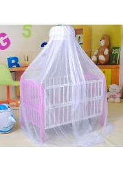 Cdycam Baby Infant Toddler Bed Dome Cots Mosquito Netting Hanging Bed Net Mosquito Bar Frame PalaceStyle Crib Bedding Set White Mosquito Netting Only Without Stand