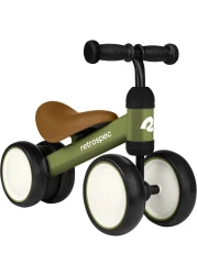 Retrospec Cricket Baby Walker Balance Bike with 4 Wheels for Ages 12-24 Months - Toddler Bicycle Toy for 1 Year Old&rsquo;s - Ride On Toys for Boys &amp; Girls