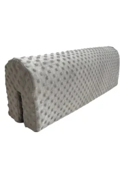 Wonder Space Toddlers' Bed Rail Bumpers Protecter - Children's Bed Guardrail Padding - Anti-Collision Increased Height Fall Prevention - Easy Installation Enhanced Safety Mostly Fit (Grey, 3ft)