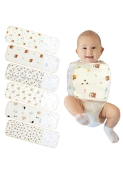 Funnysoft 6 Pcs Newborn Snuggle Strap Adjustable Arms Swaddle Band Baby Belly Band Arms Safe Swaddle Sleep Wrap Blanket for Newborn Infant Boy Girls (Cute Animal Style)