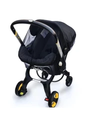 Mosquito Net for Baby Car Seats,Baby Mosquito Net for Infant Car Seats,Infant Stroller and Bassinets,Portable Durable, Long-Lasting Infant Insect Shield Netting,Premium Quality,Machine Washable(Black)