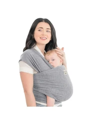 KeaBabies Baby Wrap Carrier All in 1 Original Breathable Baby Sling LightweightHands Free Baby Carrier Sling Baby Carrier Wrap Baby Carriers for NewbornInfant Baby Wraps Carrier Classic Gray