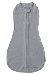 Woombie Air Nursery Swaddling Blanket - For Babies Up to 6 Months - Vented (Twilight/Heathered Gray, 14-19 lbs)