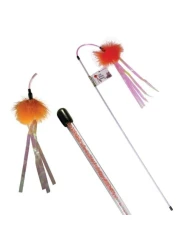 Nutrapet Cat Pom Pom Cat Wand (Cat Toy)