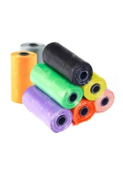 Pixie Bag &amp; Refill 8 Rolls 160 Bags, Baby Nappy bag, Pet waste bag, Scented Diaper bag, Trash bag, Garbage bag, Colorful Plastic bag, Poop bag, sacks, Multi Color