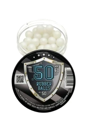 Rubber Balls 50 x Blue Night Vision Fluorescent Silicon Paintballs Glowing in The Dark in 50 Cal for Training and Self Home Defense
