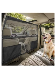 Farafox Dog Barrier for Car,50" Wide Dog Car Barrier for Trucks SUV Sedans Pet Mesh Restraint Car Backseat,Backseat Divider Crossover Front Car Travel Back Seat Barricade Partition