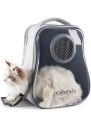 Vsell24 Cat Backpack Carrier Transparent Space Capsule Backpack For Traveling, Camping And Hiking For Cats Kittens And Puppies 40X33.5X24Cm