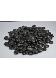 Vsell24&trade; Black Stones 1-2 cm - Decorative Stones for Garden Landscaping, Aquariums, and Craft Projects 20 KG