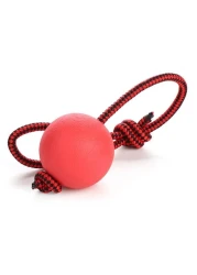 Rubz Rubber Ball with Rope Small - 1pc