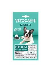Vetocanis Flea Tick And Mosquito Repellent Collar For Small Dog Black 60cm