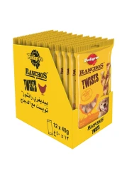 Pedigree Ranchos Twist with Chicken Food for Dog, 40g Pack of 12