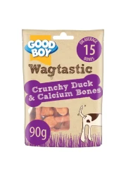Good Boy Wagtastic Crunchy Duck and Calcium Bones 90g