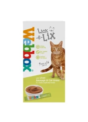Webbox Lick-e-lix With Liver Sausage And Cat Grass Yoghurty Cat Treats 75g