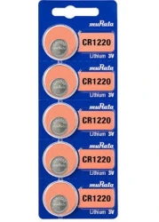 Murata CR1220 Lithium 3V (muRata) Japan Batteries &ndash; 5 Pieces