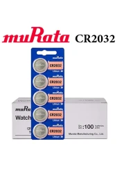 muRata 100-Piece CR2032 3V Lithium Batteries
