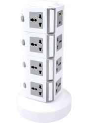 MODI 4 Layers Tower Extension Cord Socket USB Ports